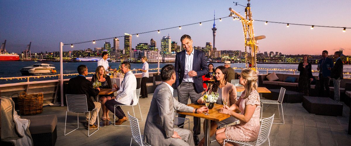 Delegates enjoying sunset cruise in Auckland