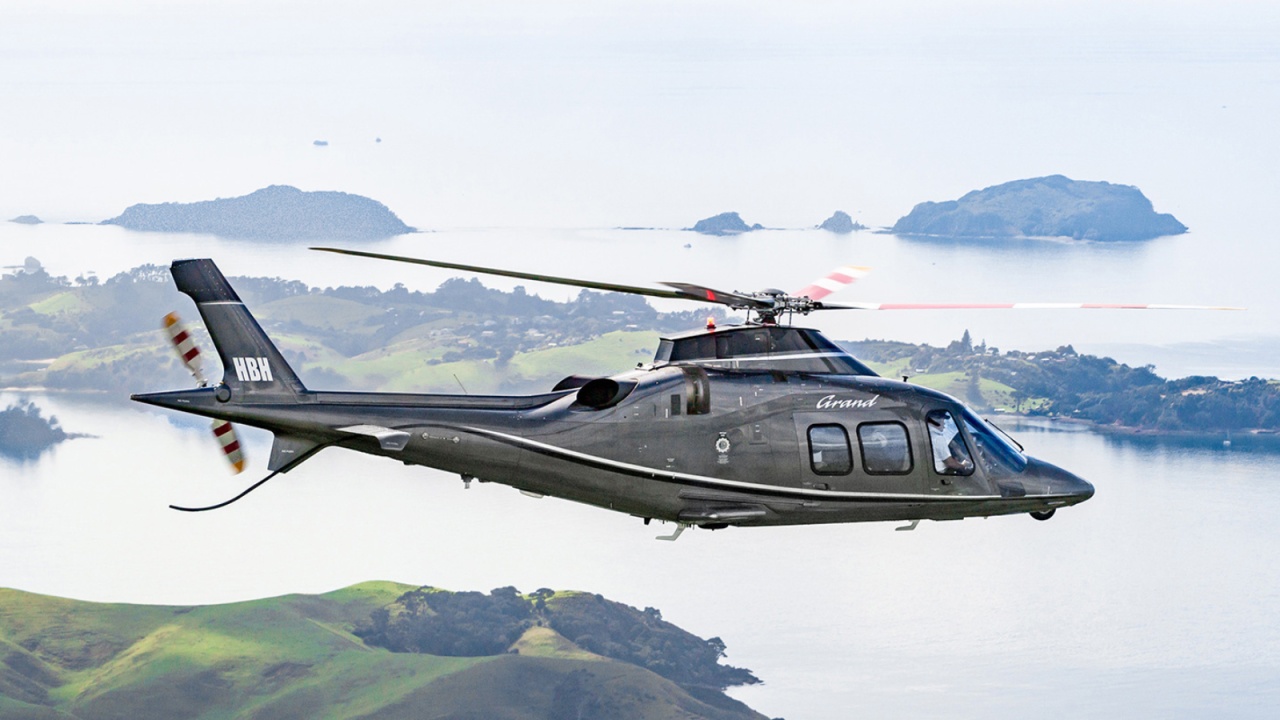 Agusta in flight