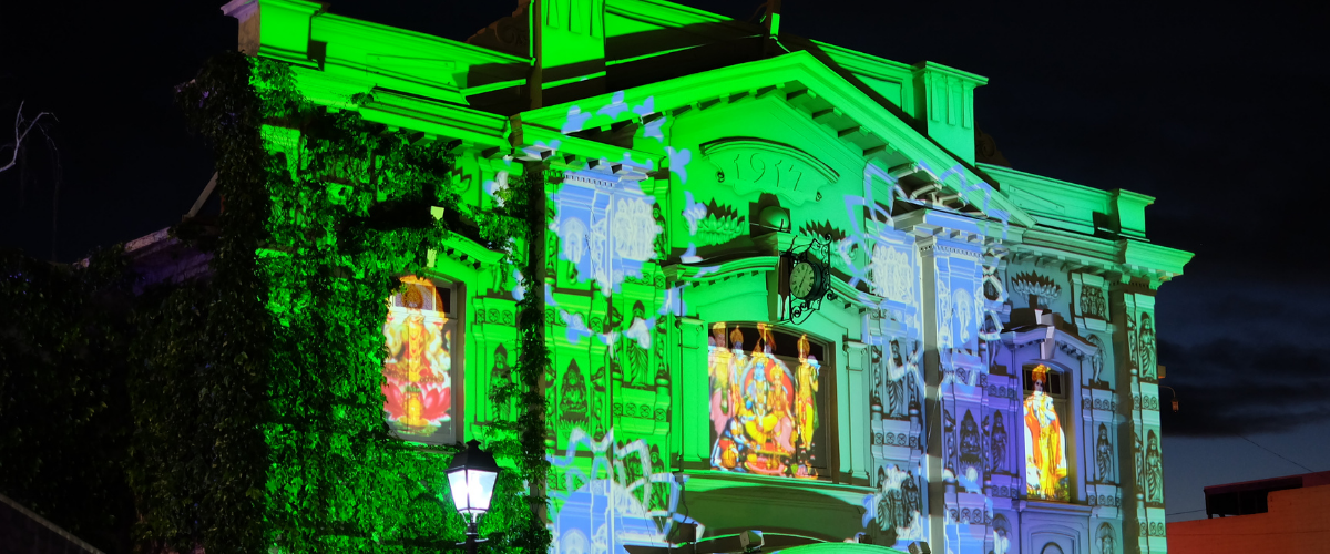 Creature post Diwali light projection 