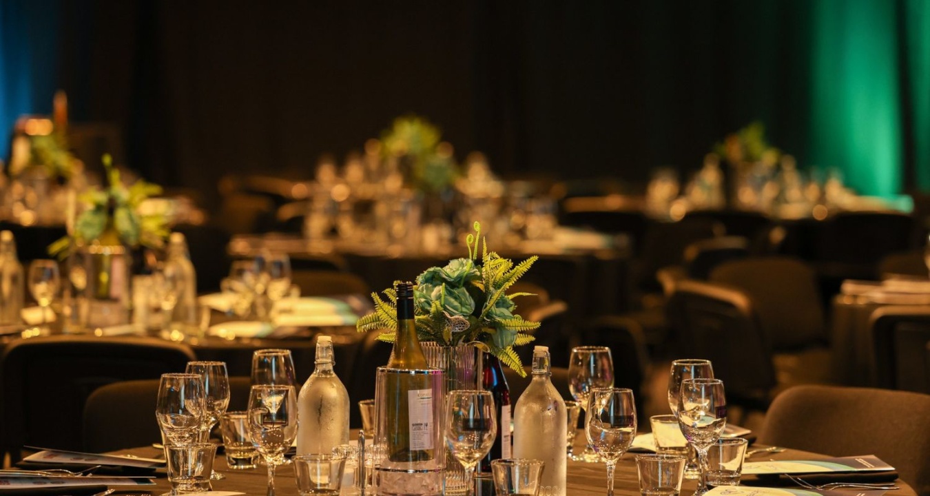 Dinner set up in Rimu meeting rooms at Ibis Auckland Ellerslie hotel